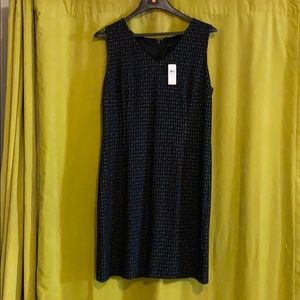 Ann Taylor Shift Dress Black/White